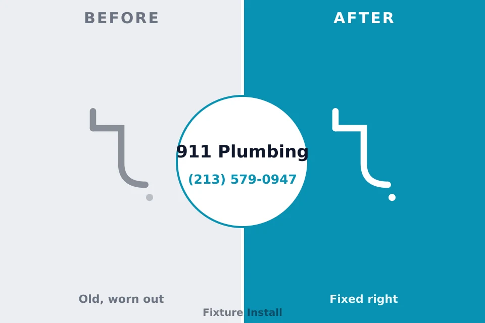 Before and after: plumbing company Half Moon Bay, CA